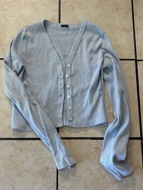 Brandy Melville Light Blue Cardigan One Size